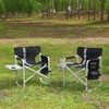GSSDEE Oversized Camping Directors Chair, Portable Aluminum Camping Chairs, Padded