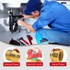 Brass Ball Valve, 3/4 Inch Shut-off Valve, External Thread, Brass