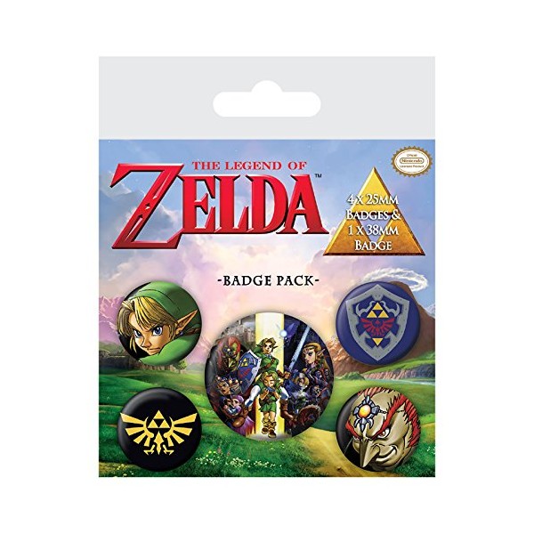 Pyramid International BP80530 The Legend of Zelda Badge, Multi-Colour, 10 x 12.5 x 1.3 cm