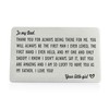 XGAKWD Dad Gifts from Daughter, Engraved Wallet Inserts for Father