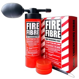 FIRE FIBRE Hair Fibres for Thinning Hair Undetectable & Natural - 28g Bottle - Completely Conceals Hair Loss Instantly - Hair Thickener & Topper for Fine Hair for Men & Women (Light Brown)