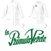 La Primula Verde Siggi Apron for Girls White Buttons with