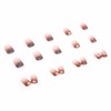 Nail Tip, Short, 24 Pieces, False Nails, Red, Gradient, Blue