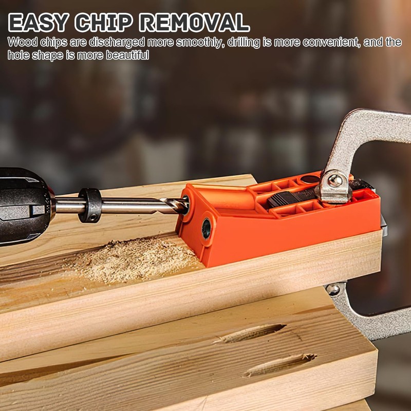 28-Piece Carpenter's Mitre Drill Bit Set, Precise Positioning, Easy to