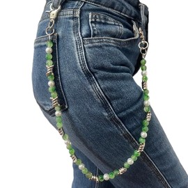 PINKPIN Thorn Bead Pants Chain Jeans Accessory with Lobster Clasp, Unisex Boho Punk Waist Chains for Men and Women