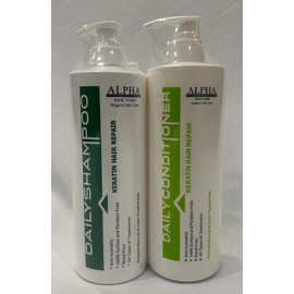 Alpha New York Keratin Hair Care Set, Daily Shampoo and Conditioner, 33.8 fl oz, 2 Piece