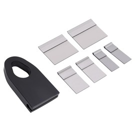 KUAFU Universal Complete Set Auto Body Welding and Clamping Device Pull Clamp Hook 5 Plates Body Pull Plate Powder Pull Clamp Dent Repair Tool Coated Steel Black Bare Metal