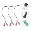 KOMBIUDA 3pcs Audio Splitter Adapter Headphone Speaker Cable Compact Lightweight