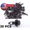 SDeelCase 30 Pcs Black Push-Type Fastener Rivet Retainer Clips 52161-02020