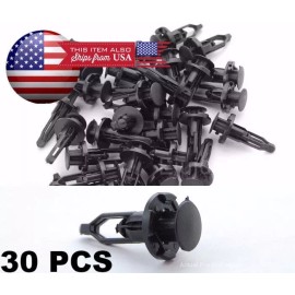 SDeelCase 30 Pcs Black Push-Type Fastener Rivet Retainer Clips 52161-02020 !! USA !!