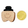 Fenikle Tooth Fairy Box, Cute Teeth Shape Wooden Box with