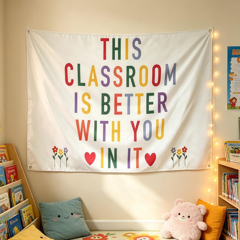 Classroom Decor for Teacher, Cute Neutral Classroom Must Haves Wall