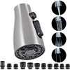 Hsmhose Kitchen Faucet Head Replacement 4 Modes, Pull Down Faucet