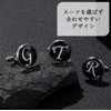 Marosam Initial Cuffs, Cufflinks, Alphabet Suit, Formal, Metal