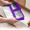 Budding Joy 6 Pack Clear Zippered Storage Bags for Clothes,40L