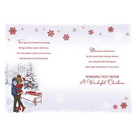 For a Special Grandson and his Girlfriend Christmas Card
