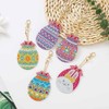 [LOYELEY] 5D Diamond Art Keychains, 5 Pcs Single Sided Egg