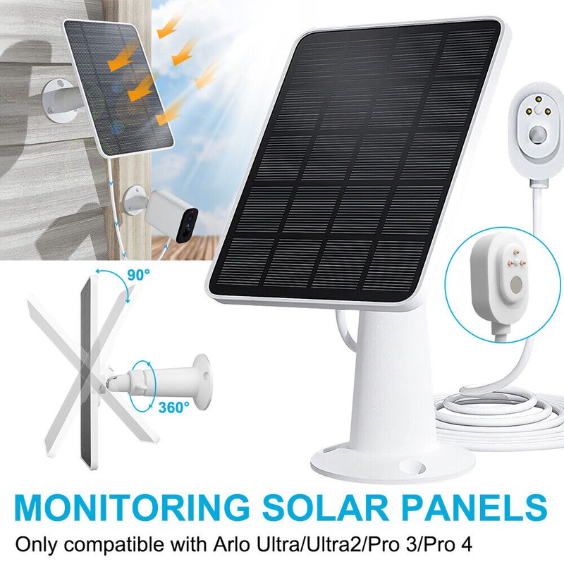 Arlo Weatherproof Solar Panel for Arlo Pro 4/3/Ultra/Ultr