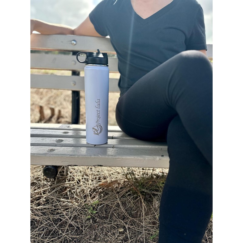 Project Lulu Insulated Stainless Steel Water Bottle Handle Flip Top