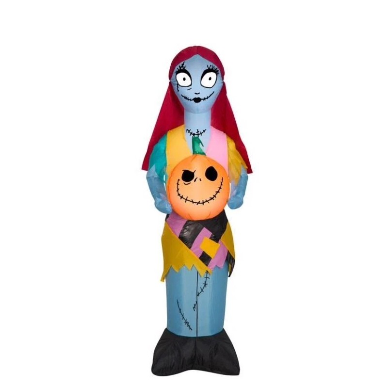 Gemmy Nightmare Before Christmas 3.5ft LED Jack Skellington Sally w/