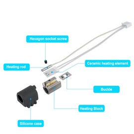 HIKUDIY 0,4mm Hotend für Kobra 3 Max – Schnellwechsel-Hochgeschwindigkeits-Druckkopf mit Heizblock und 2 Silikonhüllen für Anycubic Kobra 3 Max Combo 3D-Drucker
