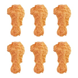 NBEADS 6 Pcs Artificial Fried Drumstick, Simulated Chicken Legs 3D Fake Food Model Fake Food Props Meat Imitation Foods Cabochons for Kitchen Home Party Decoration Food Sample Display Prop