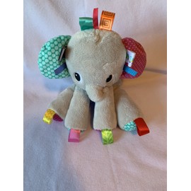 Weighted stuffed animal, tag elephant or puppy with 2 lbs, fidget dinosaur with 3 lbs, ribbon, rattle, washable plush buddy