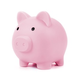 Fuyamp Cute Piggy Bank, Child to Cherish Money, Keepsake Nursery Decor, Cute Coin Money Box Saving Coins Cash Fun Gift for Kids( Pink)