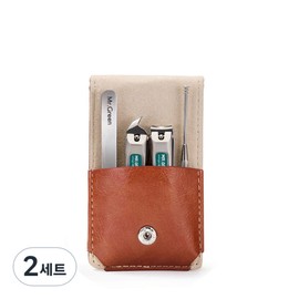 Mr. Green Stainless Steel Nail Clipper Set A MR6103, 4 types + pouch, 2 sets / 미스터그린 스텐 손톱깎이 세트 A MR6103, 4종 + 파우치, 2세트