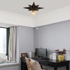 16 inch Flush Mount Ceiling Light with Pull Chain On/Off