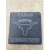 Texas Longhorns Laser Engraved slate coasters, Set Of 6