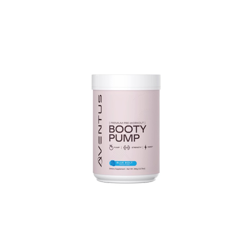 Booty Pump - Polvo de Preentrenamiento Colgeno, Creatina, Cafena y