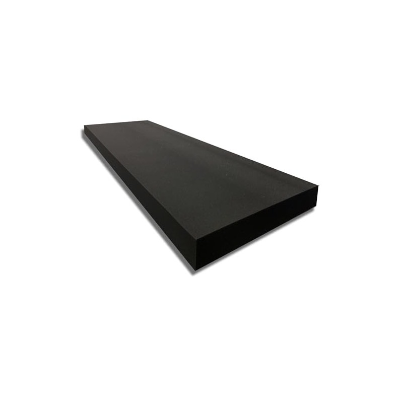 FoamTouch 4" x 24" x 72" Upholstery Foam, Charcoal