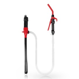 FUELIO Gas Transfer Pump Battery Powered - Fuel Transfer Pump with Nozzle - Battery Operated Gas Pump With 3 FT Long Hose 2.2 GPM Transfer Pump For Water Kerosene Gas Can…