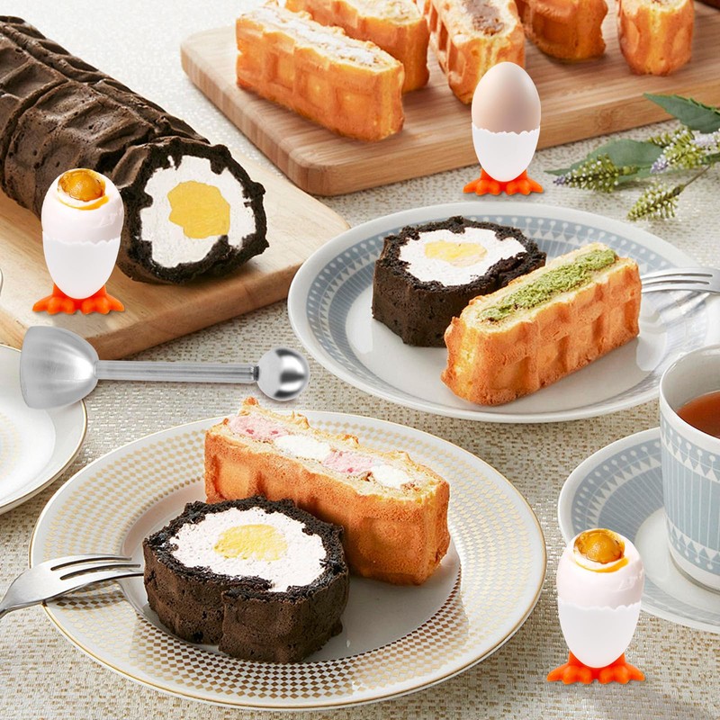 6 Pcs Egg Cups, Egg Stand Holder Kitchen Egg Cup