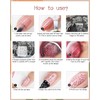 12 Colors Nail Stamping Polish Gels+5Pcs Stamp Print Templates+1 Peel