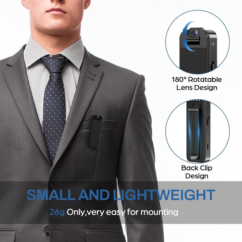 RigWig HD 1080P Noise Reduction Camera, 180° Rotatable Lens Body