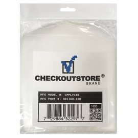 100 CheckOutStore® Clear Storage Pockets (5 x 5 1/8)