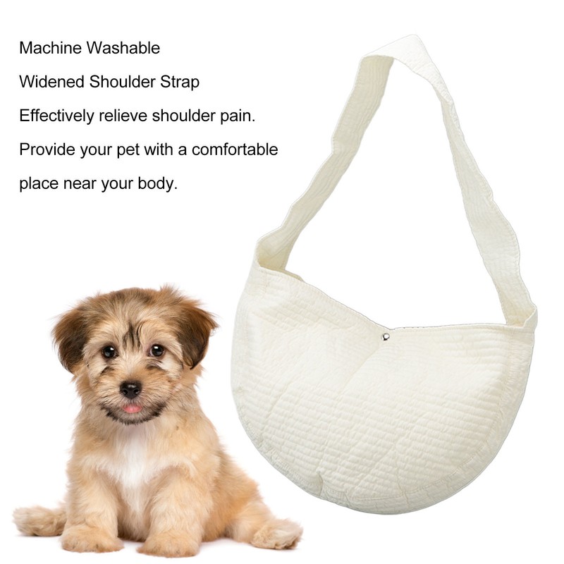 Dog Sling Carrier Portable Cat Carrier Bag with Widened Shoulder