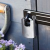 Yale Y121B/40/125/1 Brass Closed Shackle Padlock (40mm) - Black Outdoor
