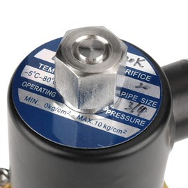 3/4 Inch DC 12 V Brass Solenoid Valve Powerless Open Electric Brass Solenoid Valve for Water Air Gas