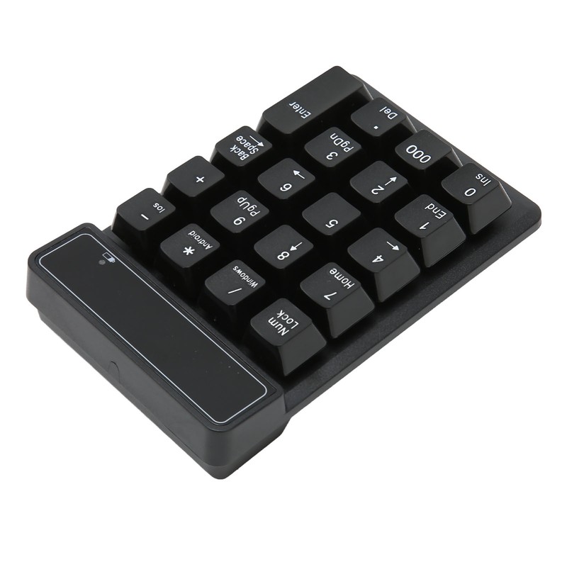 Wireless Number Pad Black 19 U Shaped Keys BT4.0 Battery