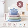 ICHC Set of 4 Collapsible Food Storage Containers - Space-Saving