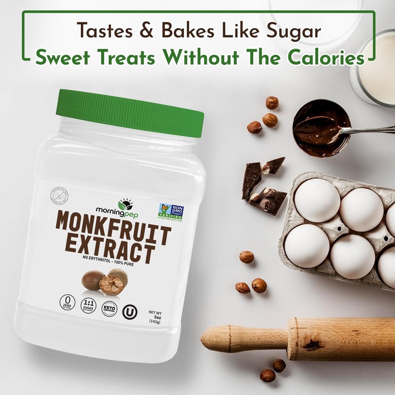 Morning Pep 100% Pure Monk Fruit extract sweetener, No 5
