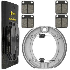 Caltric for Yamaha Big Bear 400 YFM400 2WD 4WD Realtree X-Tra 02 Front Rear Brake Shoes
