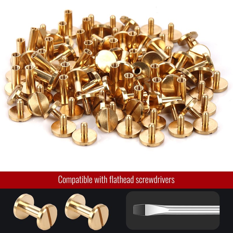 Chicago Binding Screws - 4 mm x 8 mm Binding