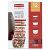 Rubbermaid Set of 12 Easy Find Vented Lids Food Storage