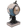 Globe Clock Decorative Desk Ornament Resin World Map Clock with