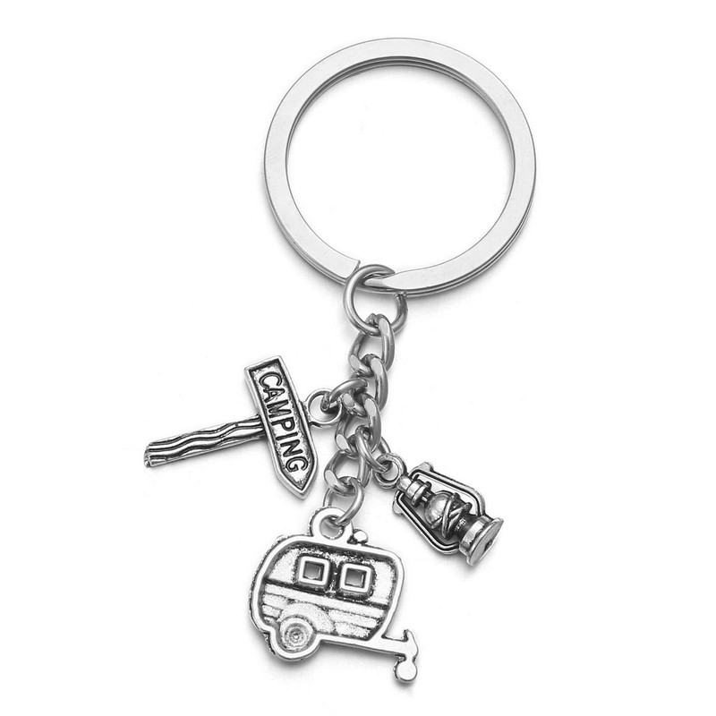 Jovivi Caravan Camping Light Travel Keyring Alloy Keyring Keychain Tourist
