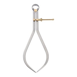 sourcing map Spring Joint Button 10 Inch / 250 mm Steel Spring Outdoor Caliper with Brass Pivot Point for Wood Lathe Work